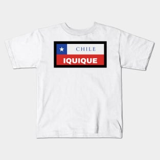 Iquique City in Chilean Flag Kids T-Shirt